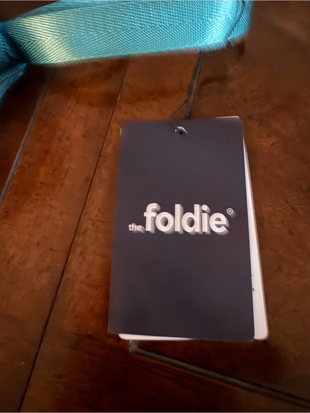 The Foldie teal bag